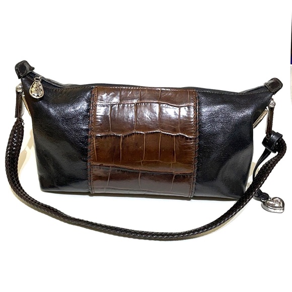 Brighton Two-tone Leather Shoulder Bag - Picture 2 of 12